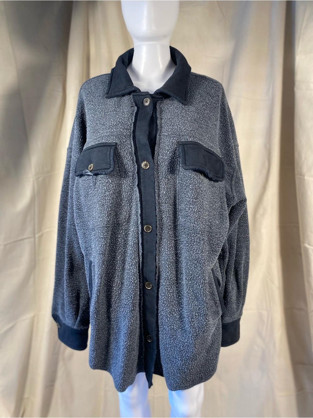 Free People Ruby Jacket in Washed Black